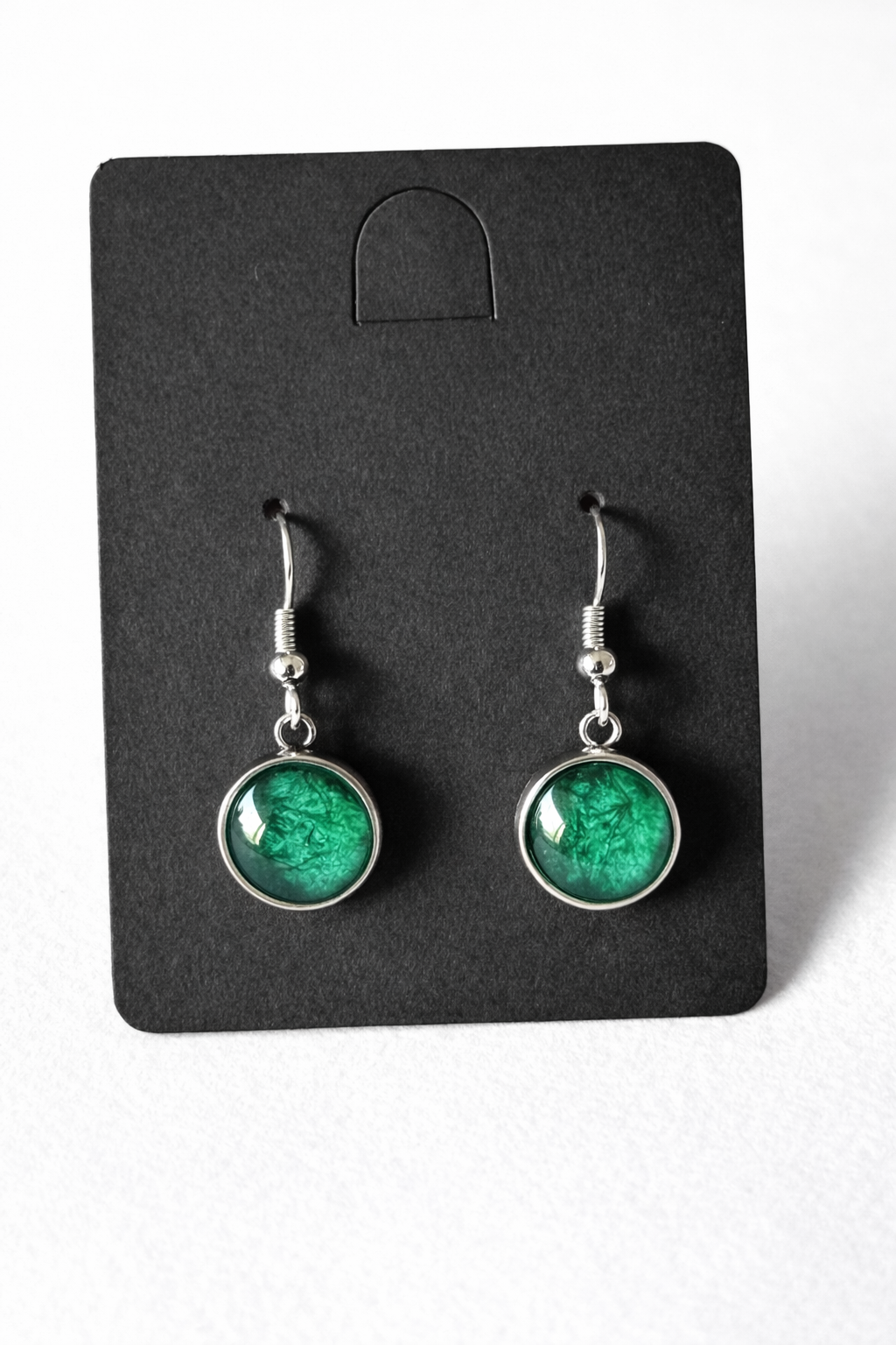 KOLCZYKI ESSENCE – OCZKO W KOLORZE ZIELONYM